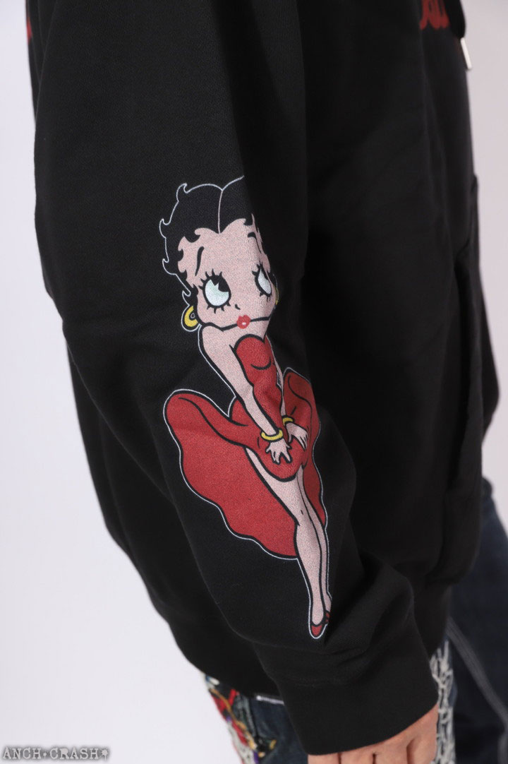 BETTY BOOP（ベティ ブープ） Betty Boop×MASTERMIND WORLD 裏毛P/O
