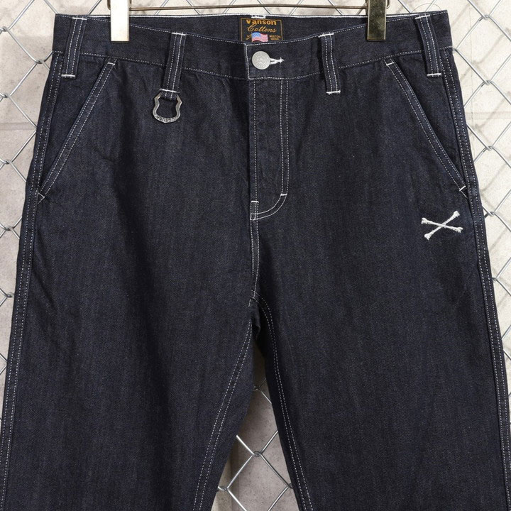 VANSON（バンソン） ボーン刺繍入 チノパンツ NVBL-101CH ワークパンツ