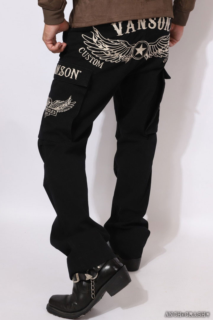 VANSON（バンソン） 24h限定P最大16倍!1/5pm23:59迄 カーゴパンツ NVBL