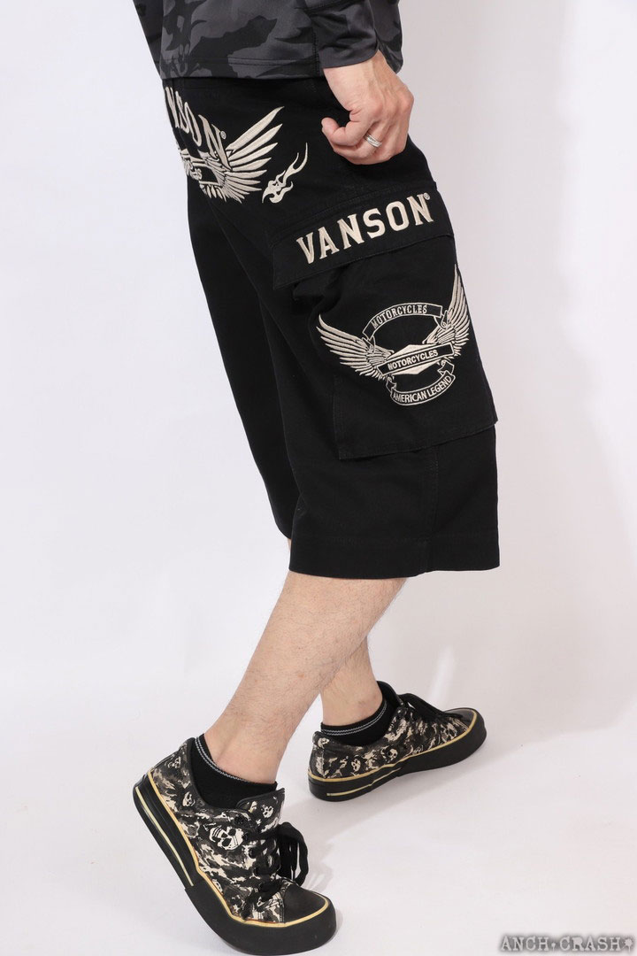 VANSON（バンソン） カーゴショーツ NVBS-2601 ウィングエンブレム
