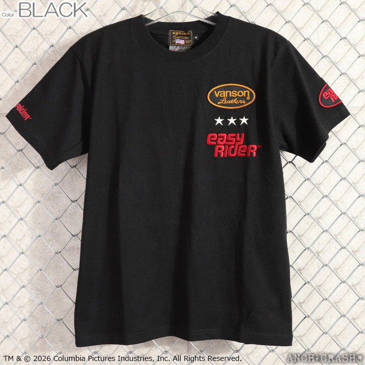 VANSON（バンソン） × EASY RIDER 半袖Tシャツ NVER-2603 イージー 