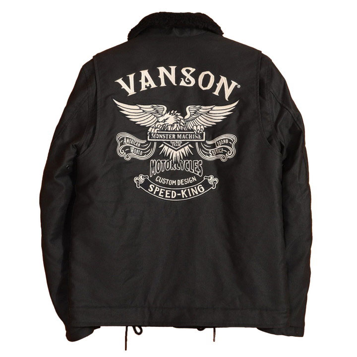 VANSON バンソン イーグルエンブレム N-1デッキジャケット NVJK-2210 刺繍 ミリタ...