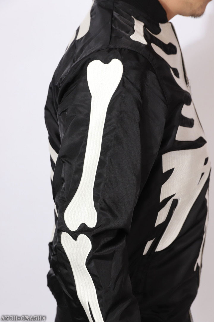 VANSON（バンソン） ナイロンツイルジャケット NVJK-2502 ボーン 刺繍