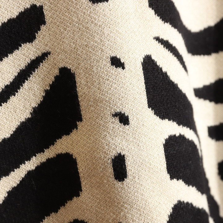 VANSON（バンソン） ボーン コットンジャガードニット クルーネック