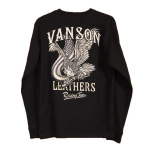 VANSON バンソン イーグル ロンT NVLT-2311 長袖Tシャツ 刺繍