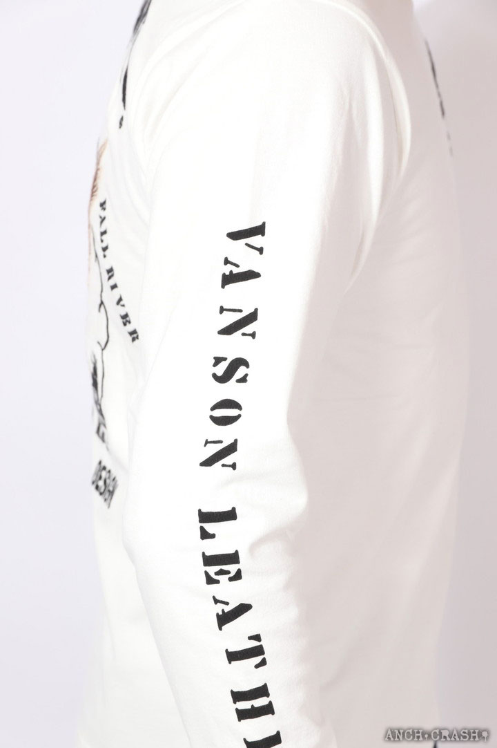 VANSON（バンソン） イーグル ロンT NVLT-2416 長袖 Tシャツ 刺繍