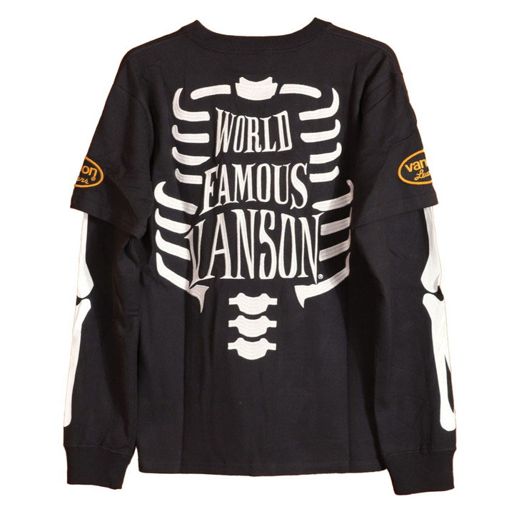 VANSON ロゴボーン フェイク ロンTEE NVLT-2511 バンソン 刺繍