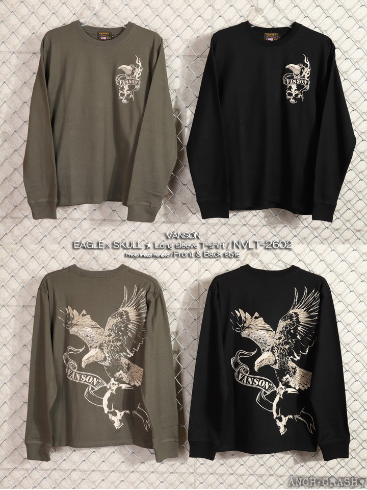 VANSON（バンソン） 24h限定P最大16倍!1/5pm23:59迄 イーグル×スカル