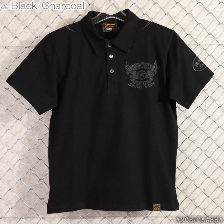 VANSON ブラック ポロシャツ バックプリント XXLサイズ VANSON ブラック ポロシャツ バックプリント XXLサイズ 楽天市場