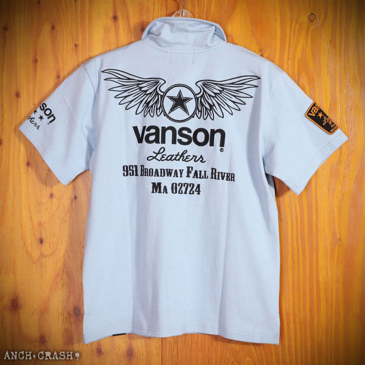 VANSON バンソン ウィングスター 半袖ポロシャツ NVPS-2201 刺繍 NVP-001復刻モデル｜anch-crash｜22