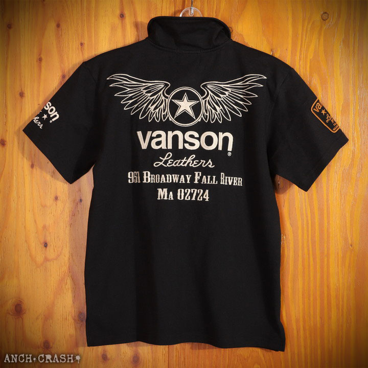 VANSON バンソン ウィングスター 半袖ポロシャツ NVPS-2201 刺繍 NVP-001復刻モデル｜anch-crash｜10