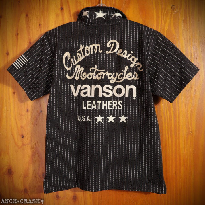 VANSON（バンソン） 24h限定pMAX13.5倍!7/6pm23:59迄 ロゴ刺繍