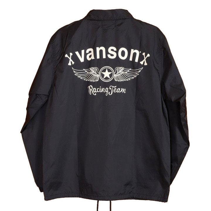VANSON バンソン ナイロン コーチジャケット NVSL-2207 ウィングスター 刺繍｜anch-crash｜02