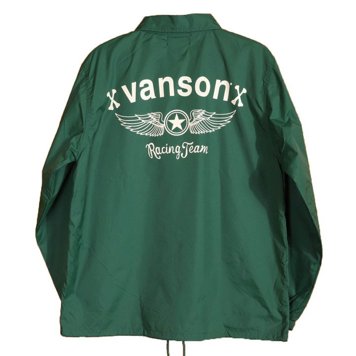 VANSON バンソン ナイロン コーチジャケット NVSL-2207 ウィングスター 刺繍｜anch-crash｜08