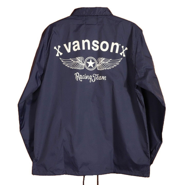 VANSON バンソン ナイロン コーチジャケット NVSL-2207 ウィングスター 刺繍｜anch-crash｜04