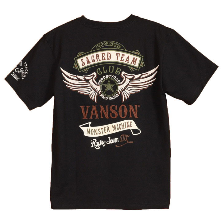 VANSON バンソン フライングスター 半袖Tシャツ NVST-2302 刺繍 NVST-315復...