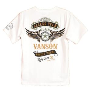 VANSON バンソン フライングスター 半袖Tシャツ NVST-2302 刺繍 NVST-315復...