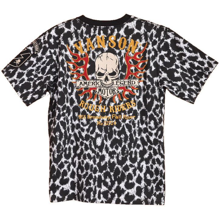 VANSON（バンソン） 48h限定P最大17倍!2/8pm23:59迄 フレアスカル 半袖