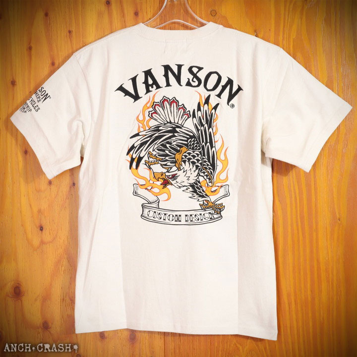 VANSON バンソン イーグル 半袖Tシャツ NVST-2308 刺繍｜anch-crash｜19