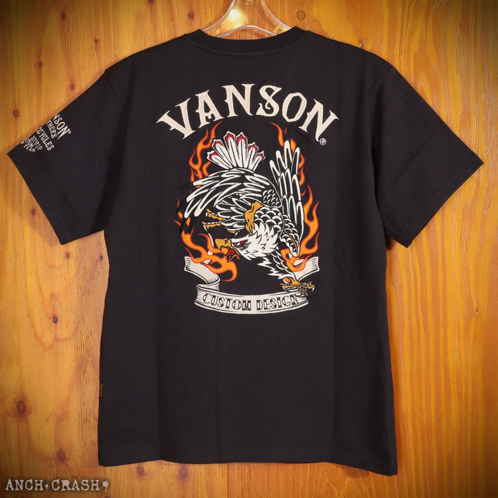 VANSON バンソン イーグル 半袖Tシャツ NVST-2308 刺繍｜anch-crash｜10