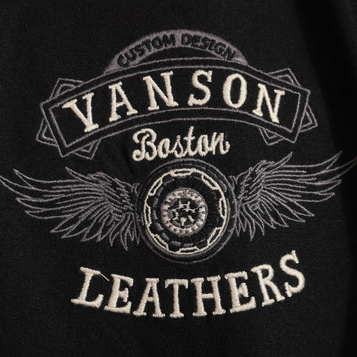 VANSON ヘビーウェイト ドライ 半袖 Tシャツ NVST-2401 バンソン フライングホィール 刺繍｜anch-crash｜07