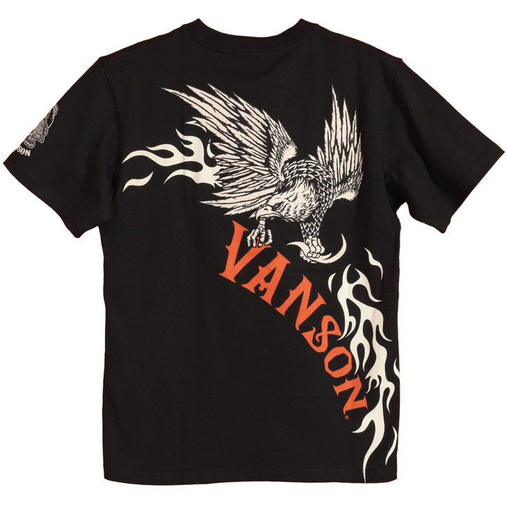 VANSON イーグル×フレア 半袖Tシャツ NVST-2403 バンソン 刺繍