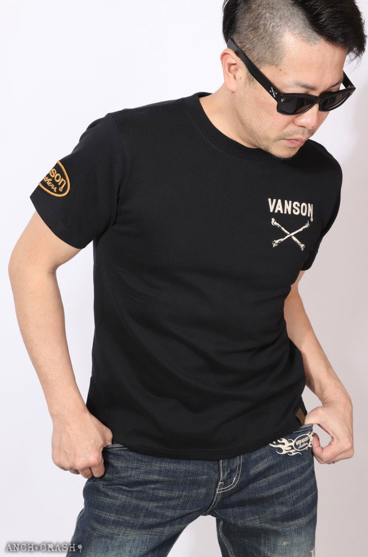 VANSON（バンソン） 72h限定P最大14倍!12/21pm23:59迄 ボーン 半袖T