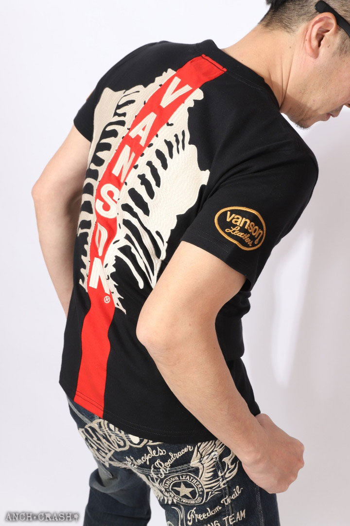 VANSON（バンソン） 72h限定P最大14倍!12/21pm23:59迄 ボーン 半袖T