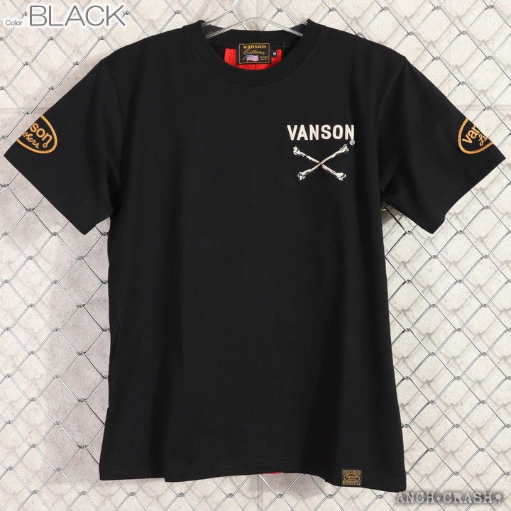 VANSON（バンソン） 72h限定P最大14倍!12/21pm23:59迄 ボーン 半袖T