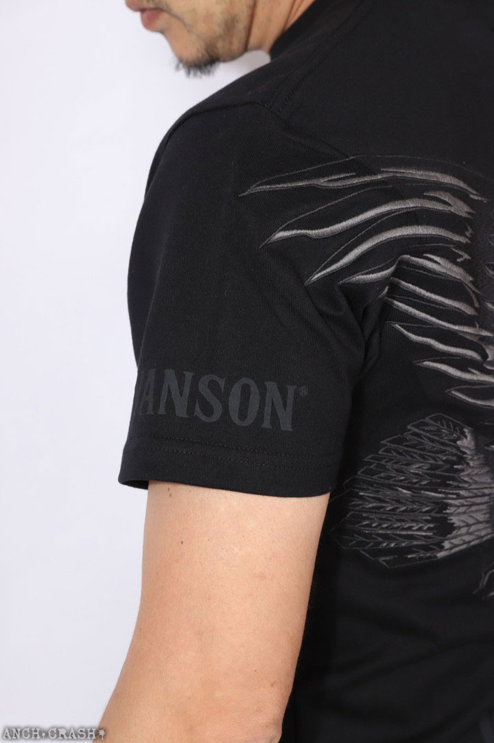 24h限定P最大12倍!7/16pm23:59迄 VANSON イーグル 半袖Tシャツ NVST-2516 バンソン 刺繍