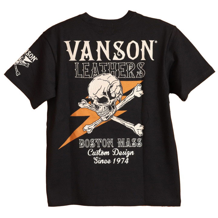 VANSON（バンソン） 【年末年始も毎日出荷】VANSON スカル 半袖Tシャツ