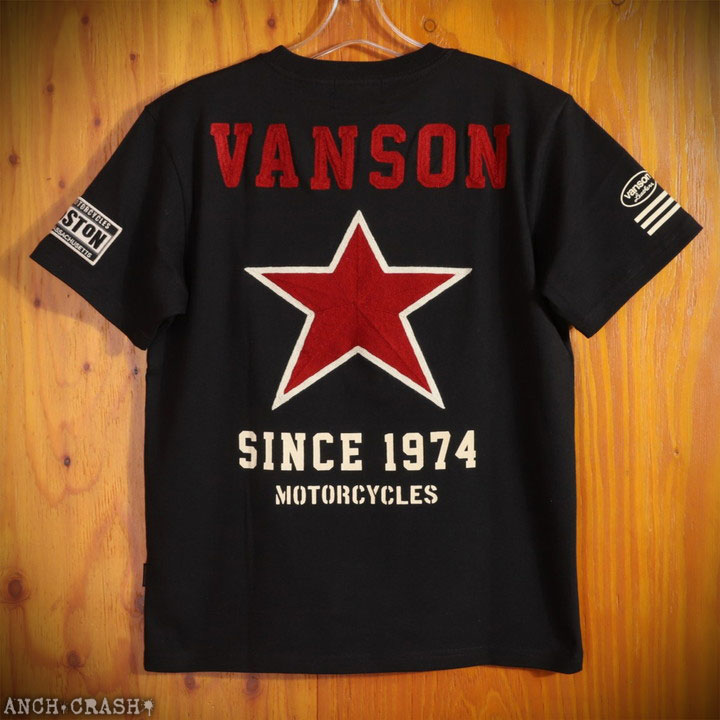 VANSON（バンソン） 48h限定pMAX17倍!5/22pm23:59迄 スター 半袖T 