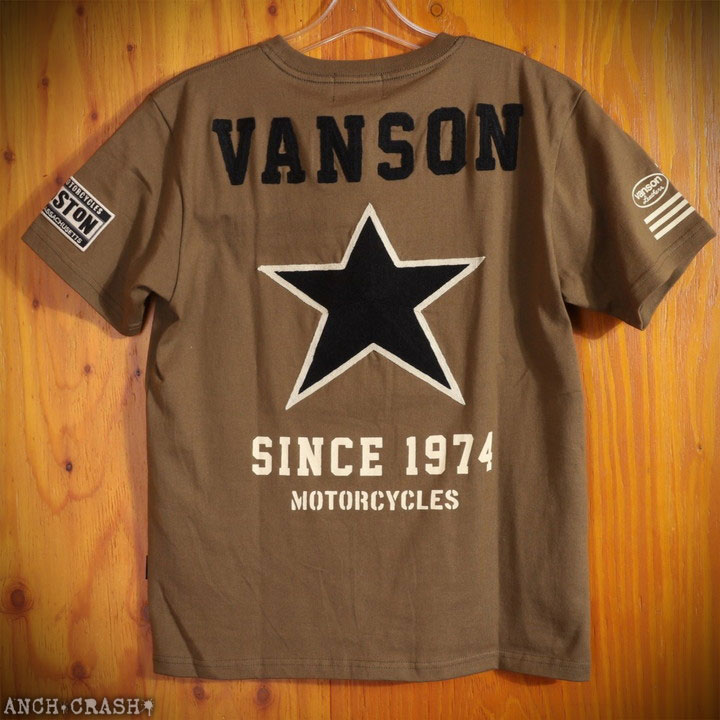 VANSON（バンソン） 48h限定pMAX17倍!5/22pm23:59迄 スター 半袖T 
