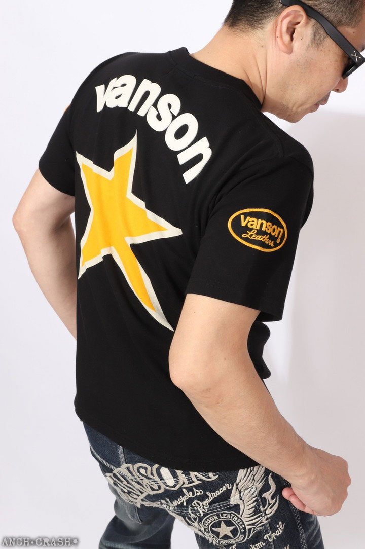 VANSON（バンソン） スター 半袖Tシャツ NVST-2615 プレミアムライン