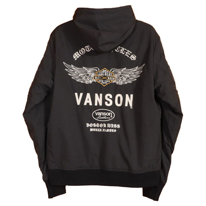 24h限定P最大16倍!11/12pm23:59迄 VANSON バンソン ウィングエンブレム 裏ファー ウォームジャケット NVSZ-2316 刺繍 ワッペン