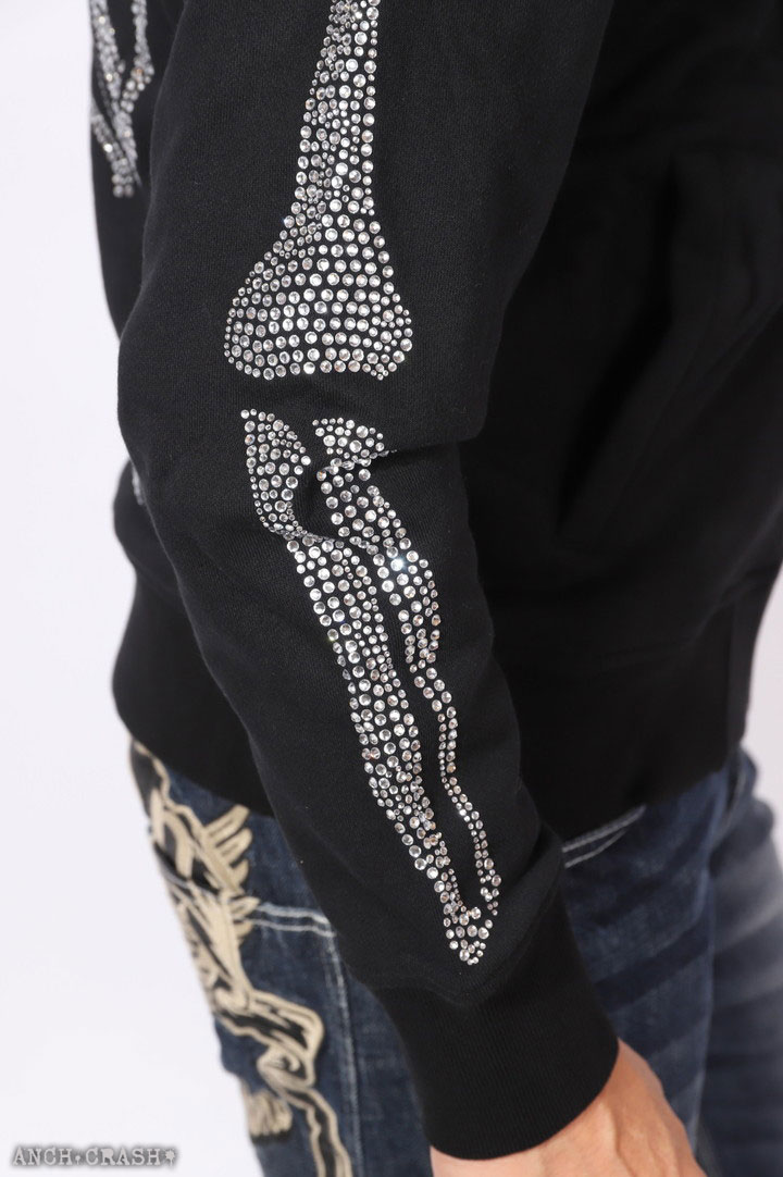 (y2k) VANSON スカルジップアップフーディー VANSON / BONE ZIP UP HOODIE