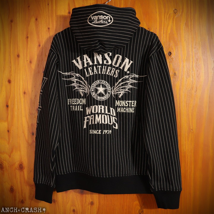 VANSON（バンソン） フライングスター フルZIP パーカー NVSZ-2602