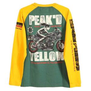 PEAK&apos;D YELLOW BIKE ロンＴ PYLT-223 長袖 Tシャツ ロングTシャツ ピー...