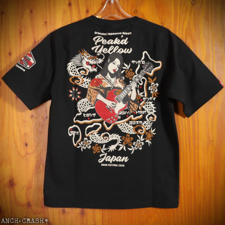 PEAK'D YELLOW『ロックフェス 2026』半袖 Tシャツ PYT-246 ピークド