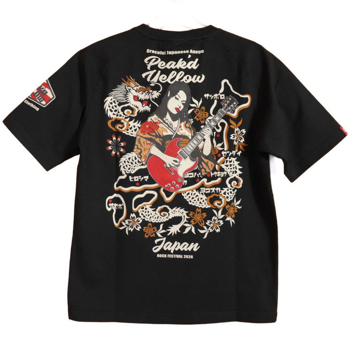 PEAK'D YELLOW『ロックフェス 2026』半袖 Tシャツ PYT-246 ピークド