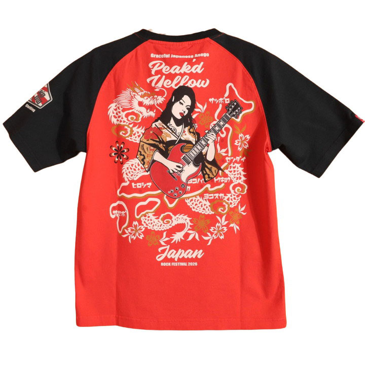 PEAK'D YELLOW『ロックフェス 2026』半袖 Tシャツ PYT-246 ピークド