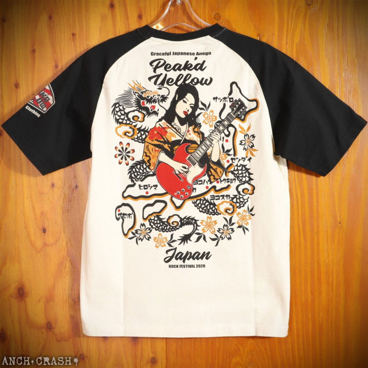 PEAK'D YELLOW『ロックフェス 2026』半袖 Tシャツ PYT-246 ピークド