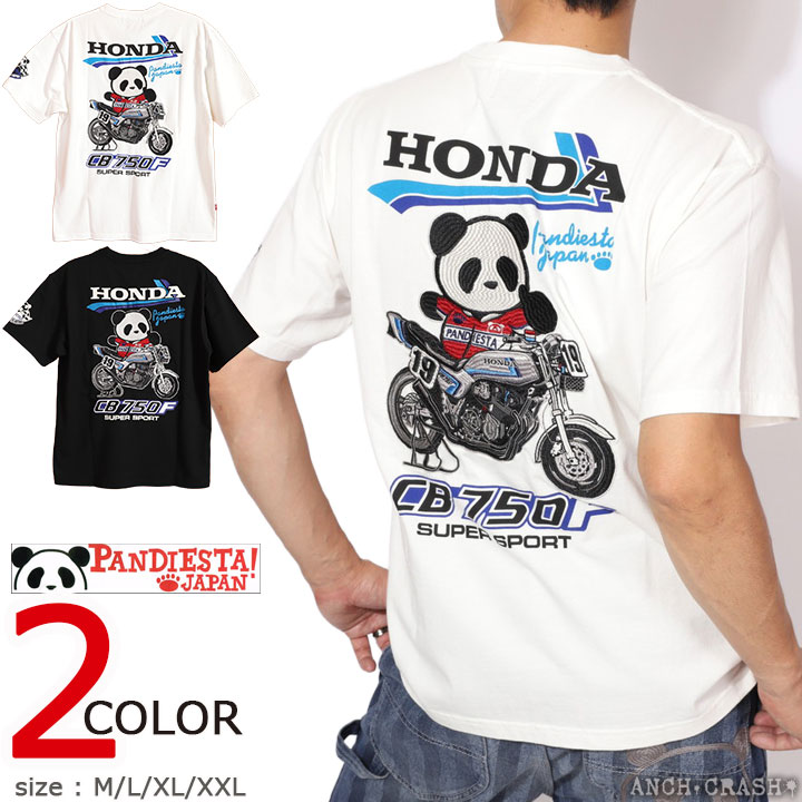 HONDA×PANDIESTA CB750F 19RIDER Tee 526507 �p���f�B�G�X�^ �z���_ ����T�V���c �h�J