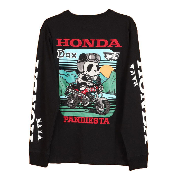 24h限定P最大20倍!3/17pm23:59迄 HONDA×PANDIESTA DAX125 ロンT 533504 パンディエスタ ホンダ  長袖Tシャツ アメカジ