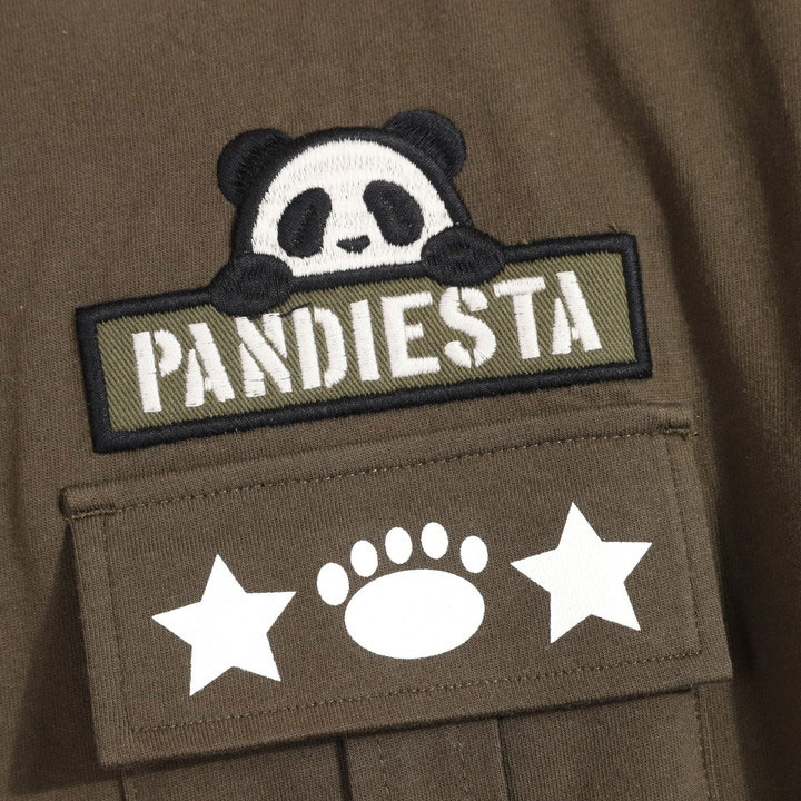 PANDIESTA 熊猫エアベース 半袖 Tシャツ 554855 パンディエスタ TEE 刺繍｜anch-crash｜08