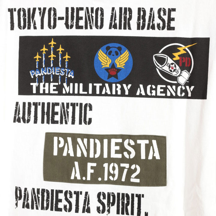 PANDIESTA 熊猫エアベース 半袖 Tシャツ 554855 パンディエスタ TEE 刺繍｜anch-crash｜21