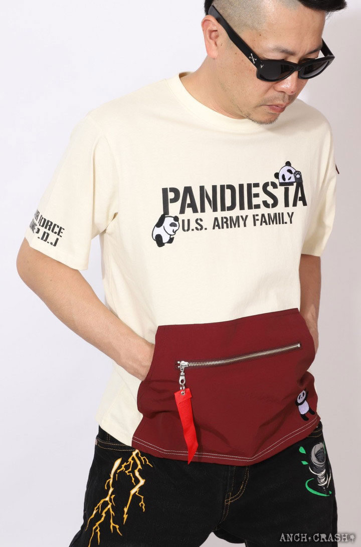 PANDIESTA PDJ-ARMY ポケット 半袖 Tシャツ 554950 パンディエスタ TEE 刺繍 ワッペン｜anch-crash｜13