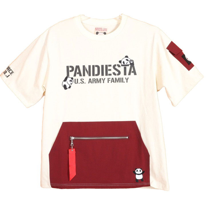 PANDIESTA PDJ-ARMY ポケット 半袖 Tシャツ 554950 パンディエスタ TEE 刺繍 ワッペン｜anch-crash｜02