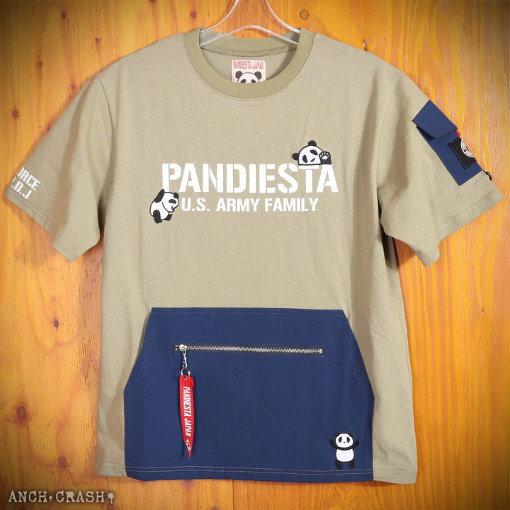 PANDIESTA PDJ-ARMY ポケット 半袖 Tシャツ 554950 パンディエスタ TEE 刺繍 ワッペン｜anch-crash｜06