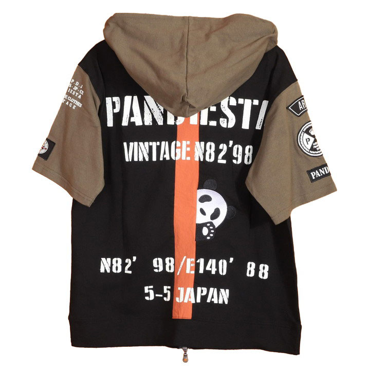 PANDIESTA PDJ-ARMY 半袖 フルZIPパーカー 554951 パンディエスタ 刺繍 ...